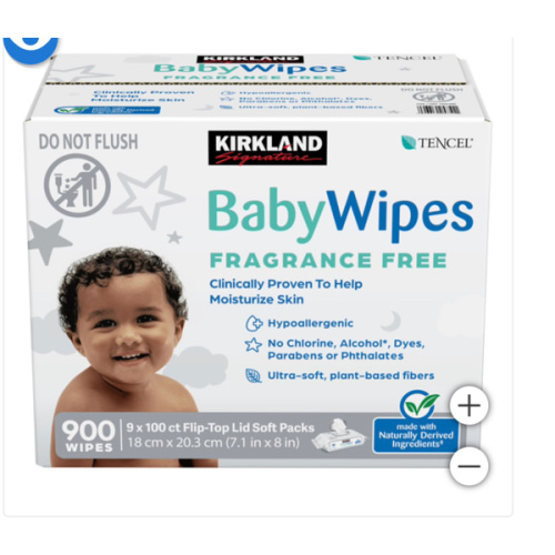 Kirkland Signature Baby Wipes, Fragrance Free, 900 ct&nbsp;| Costco