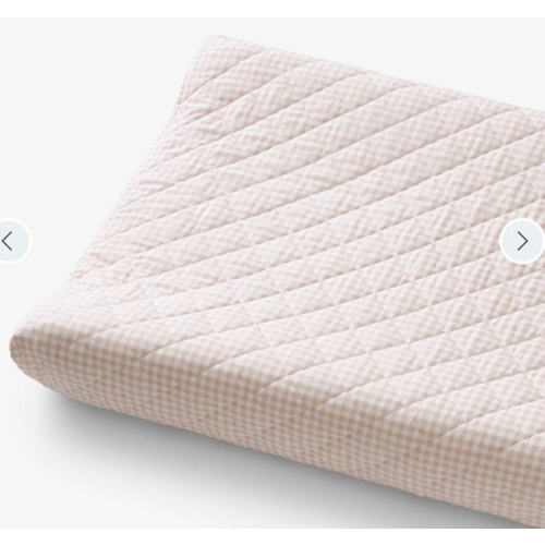 Ditsy Gingham Quilted Changing Pad Cover | The Company Store