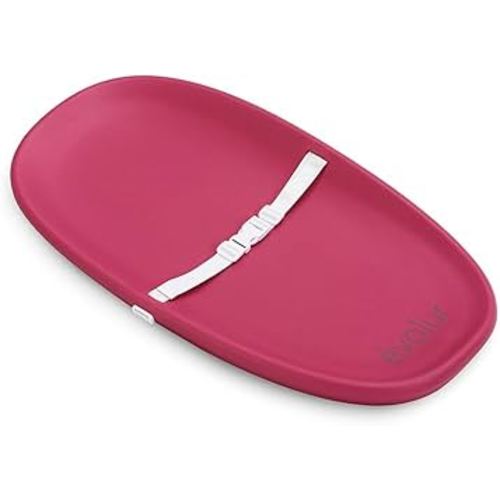 Evolur Eva Baby Changing Pad in Fuschia Pink, Soft, Lightweight and Portable Changing Pad, Fits All Changing Table, Waterproof Firm Padding