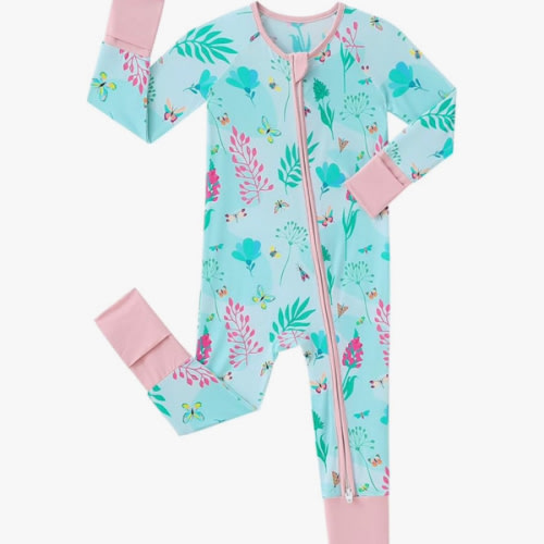 Baby Viscose from Bamboo Pajamas - Infant Boys Girls Footless Zippy Pjs Sleep 'N Play Clothes - One Piece Romper