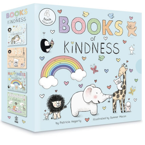Books of Kindness: ABCs of Kindness; 123s of Thankfulness; Happiness Is a Rainbow; Friendship is Forever