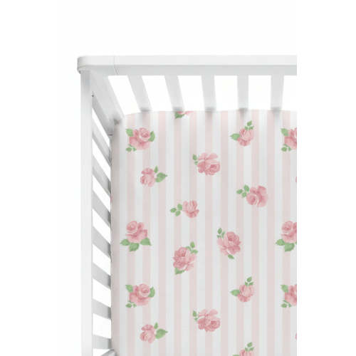 Rosy & Cozy Crib Sheet