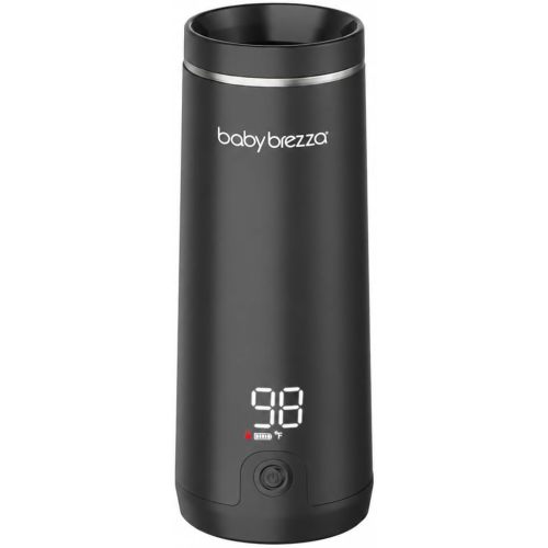 Baby Brezza Portable Baby Bottle Warmer - Breastmilk + Formula Safe, Black