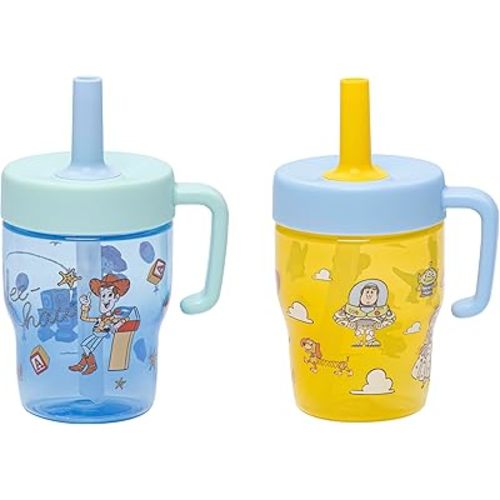 Zak Designs Disney Toy Story Capri 10oz Leak-Proof Toddler Cups, 2-Pack