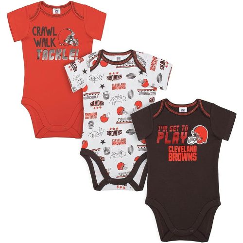 Gerber Baby NFL Team 3 Pack Short Sleeve Onesie Bodysuit