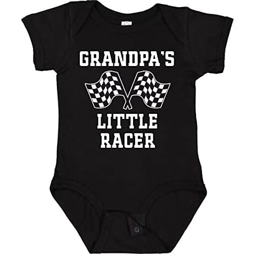 inktastic Grandpa Little Racer Car Racing Baby Bodysuit