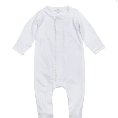 Little Love Footie - White – Magnolia Baby