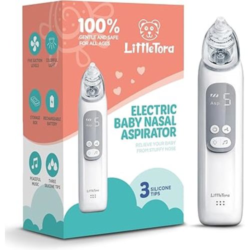 Baby Nasal Aspirator - Rechargeable Electric Nose Sucker Baby Nose Cleaner - Toddlers Booger Mucus Sucker - Baby Vac Nasal Aspirator - Infant Booger Suction Removal Device