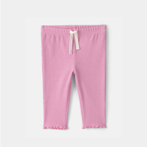 Baby Girl Rib Pants - Pink | Carter's