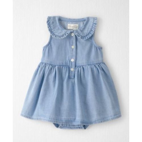 Baby Girls' Peter Pan Collar Bodysuit Dress