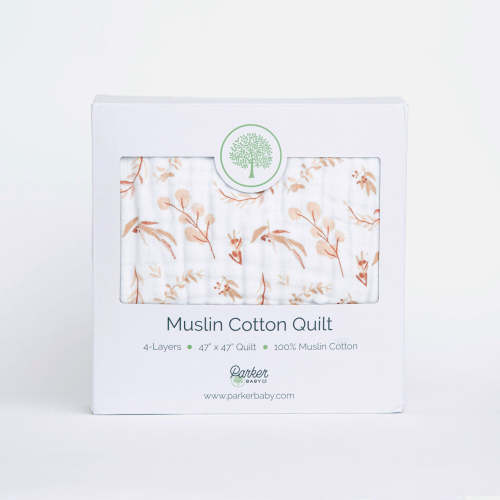 Prairie Floral Muslin Baby Quilt | 100% Cotton Baby Blanket – Parker Baby Co.