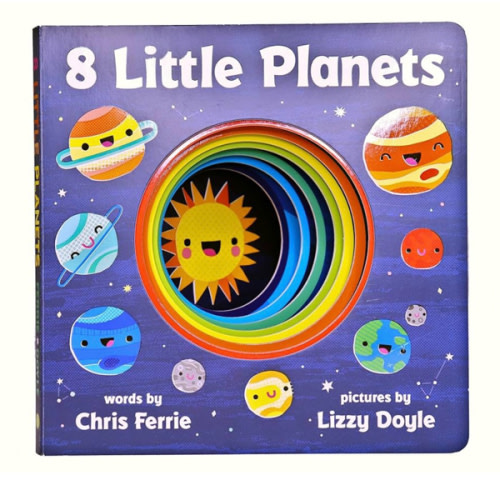 8 Little Planets: A Solar System Book for Kids with Unique Planet Cutouts