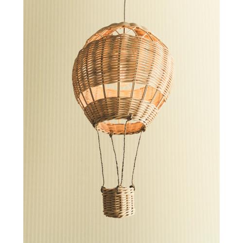 CHILDREN’S RATTAN BALLOON CEILING LAMPSHADE