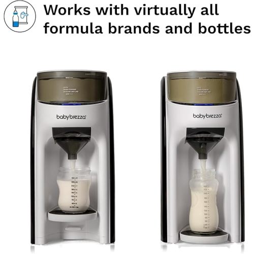 Baby Brezza New and Improved Formula Pro Advanced Formula Dispenser Machine - Automatically Mix a Warm Formula Bottle Instantly - Easily Make Bottle with Automatic Powder Blending, White