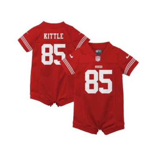 Infant Girls and Boys George Kittle Scarlet San Francisco 49ers Romper Game Jersey