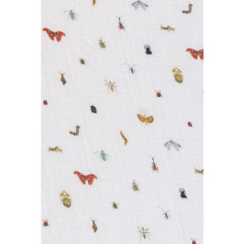 Cotton Muslin Crib Sheet, Cutie Crawlies