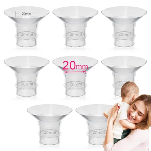 20mm Flange Insert Compatible with 24mm Flange/Shield of Breast Pumps, for Momcozy S9 Pro S10 S12 Pro Medela Spectra Elvie Stride TSRETE S18 S21 S23 Bellababy kmaier NCVI MomMed BIOBOO