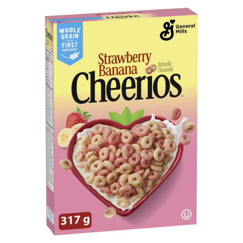 Cheerios Naturally Flavoured Strawberry Banana Cereal, 317 g - Walmart.ca