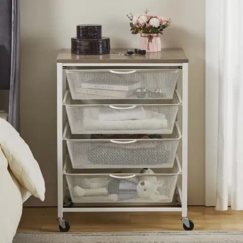 4 Drawer Rolling Cart