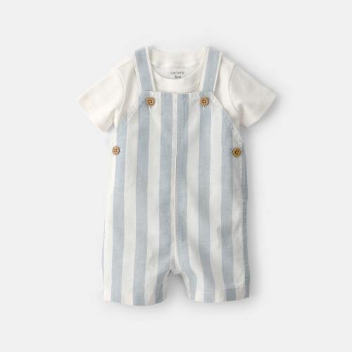 Carter's Baby Boys 2-pc. Shortall Set, Color: Blue - JCPenney