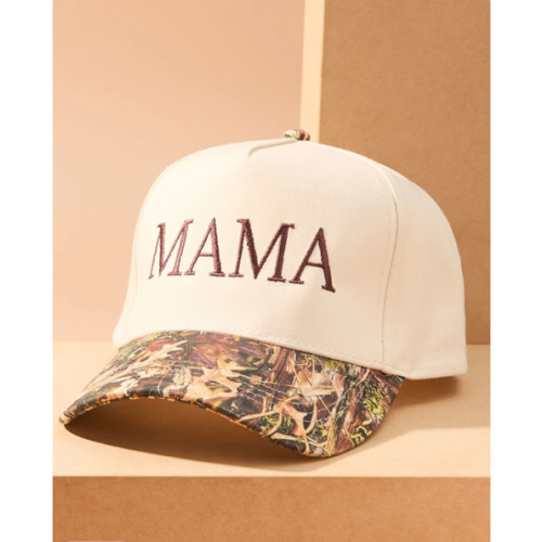Mama Embroidered Camo Hat