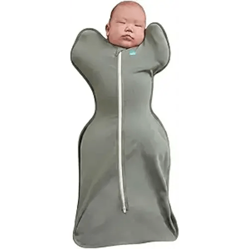 Love to Dream Swaddle UP, Baby Sleep Sack, Self-Soothing Swaddles for Newborns, Get Longer Sleep, Secure Fit Helps Calm Startle Reflex, New Born Essentials for Baby, 1.0 TOG, 13-19 lbs, Deep Olive
