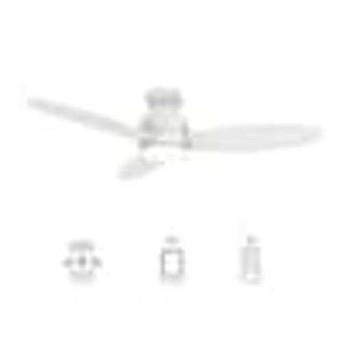 CARRO Trendsetter 48 in. Dimmable LED Indoor/Outdoor White Smart Ceiling Fan with Light and Remote, Works w/Alexa/Google Home HS483Q-L12-W1-1