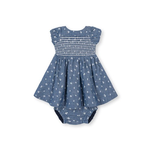 Organic Smocked Puff Sleeve Dress