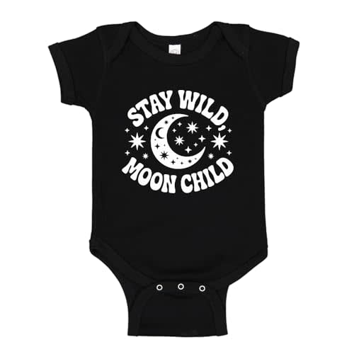 Stay Wild Moon Child Baby One Piece Bodysuit Or Toddler Shirt Cute Witchy Goth Baby Outfit