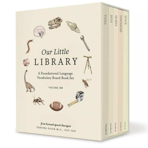 Our Little Library Vol. 3: Dinosaurs, Space, Tools, Bugs, and Sports Board Book Set