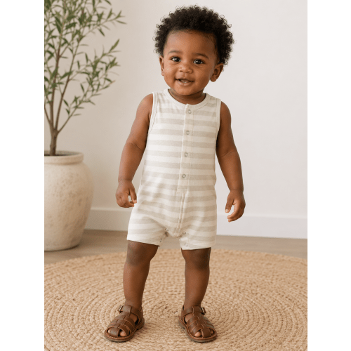 Sage Stripe / Organic Shortie