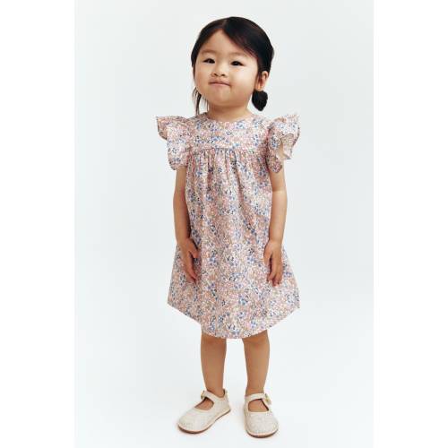 PATTERNED EMPIRE-WAIST DRESS