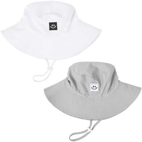 Baby Toddler Sun Hat,Kids Summer UPF 50+ Foldable Beach Bucket Hat for Boys Girls Children