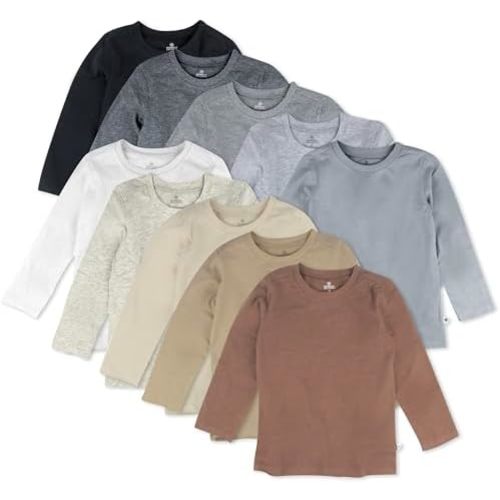 HonestBaby Baby Long Sleeve T-Shirts (10-Pack)