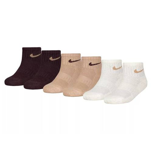 Nike Solid Kids' Quarter Ankle Socks - 6 Pack - Free Shipping | DSW