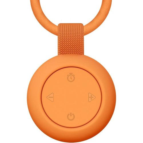 Portable Baby Sound Machine [White Noise for Babies Kids Adults][Timer Function][20 Soothing Sounds] 15 Hours Battery Life, Travel,Registry Gift,Shower,Clips on Baby Stroller.Orange