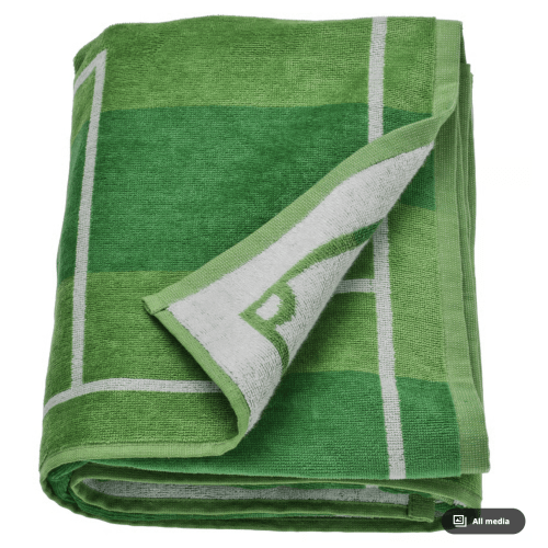 SPORTSLIG
Bath sheet, green/football pitch, 39x59 "