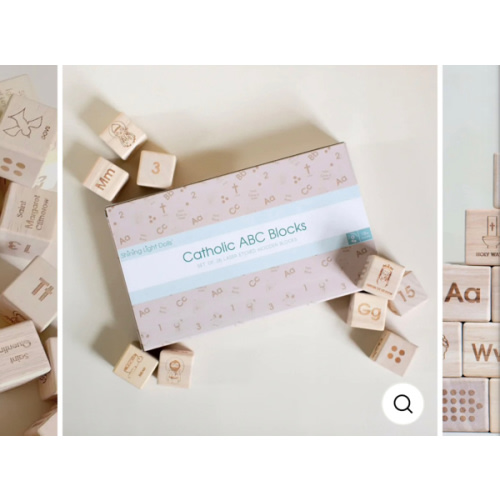 Catholic ABC Alphabet Blocks