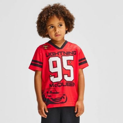 Toddler Boys' Cars Lightning McQueen Jersey - Red 4T