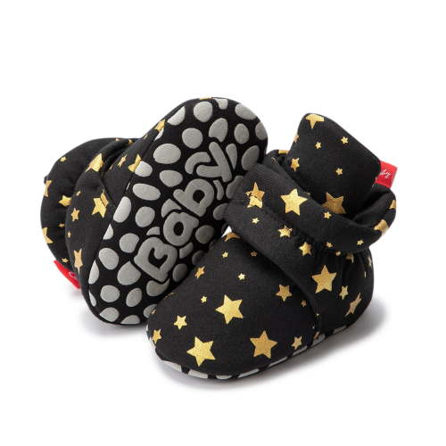 Meckior Baby Girls Boys Cotton Boots Newborn Winter Cozy Fleece Booties Infant Socks Shoes for 0-18 Months