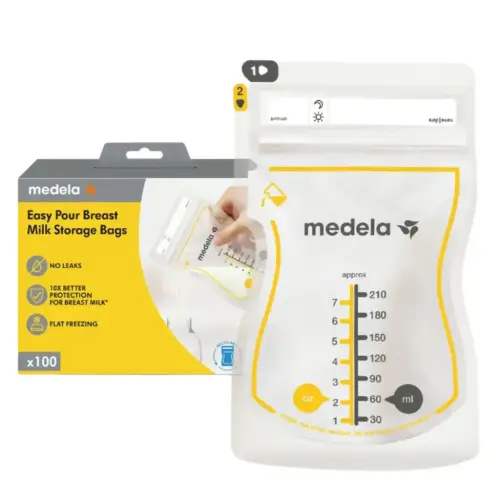Medela Easy Pour Breastmilk Storage Bags 100ct | Liliplum Kids