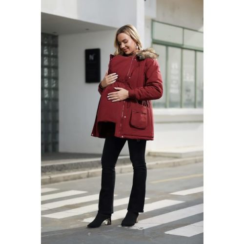 Maacie Maternity 3-in-1 Fleece Lined Coat