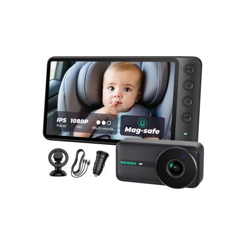 WEMOH Baby Car Monitor – 1080P HD Night Vision