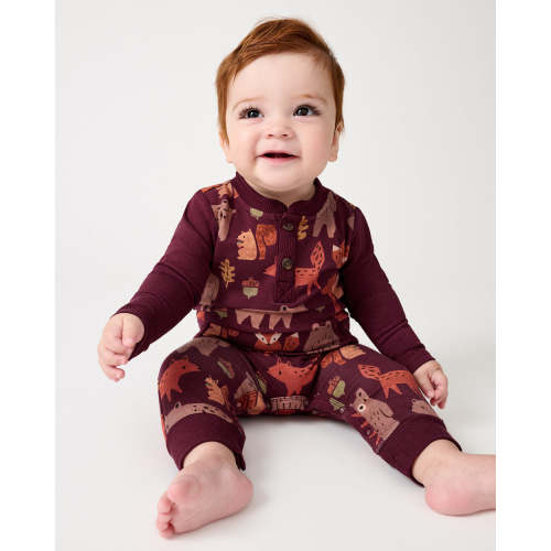 Forest Foragers Henley Romper