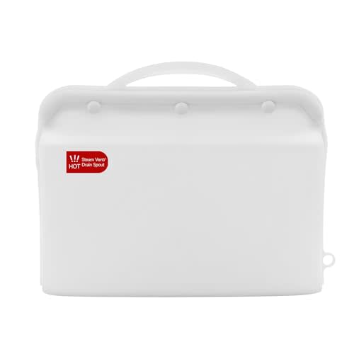 Silicone Microwave Steam Sterilizer Bag for Baby Bottles, Reusable Sterilizing Bag for Pump Parts and Toddler Accessories, Easy to Use Sterilizer Bags Perfect for Home and Travel, White (1PC)