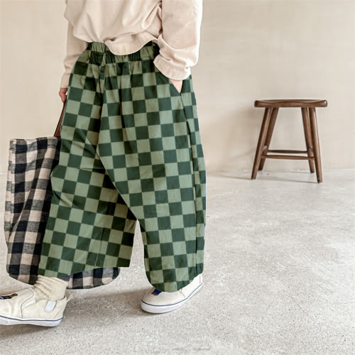 Baby & Kids Check Pattern Pants