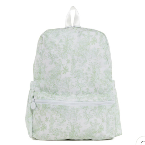 Backpack - Bunny Toile Green