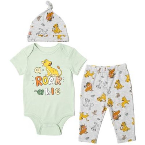 Disney Pixar Baby Bodysuit, Pants and Hat 3 Piece Outfit Set