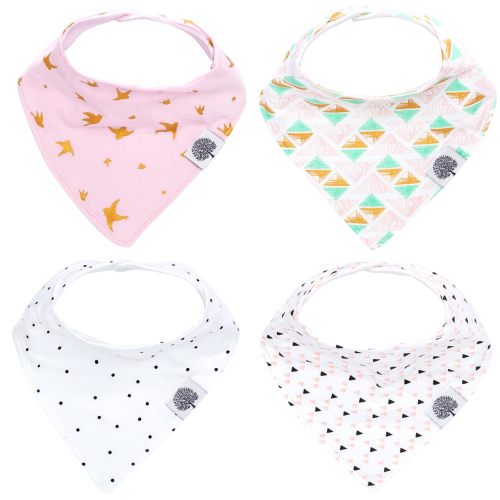 Bandana Baby Bibs | Blush Set - 4 Pack | Parker Baby Co.