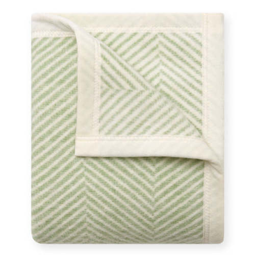 Harborview Herringbone Sprout Green Mini Blanket